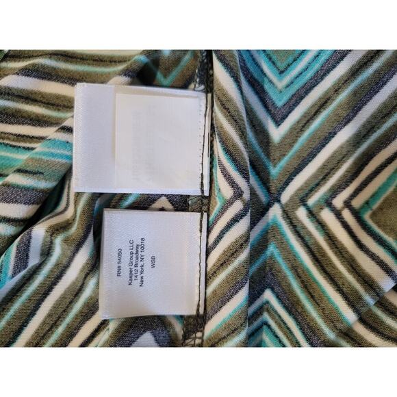 Jones Studio Separates Women's Sleeveless Geometric Career Blouse - Large - Picture 6 of 7